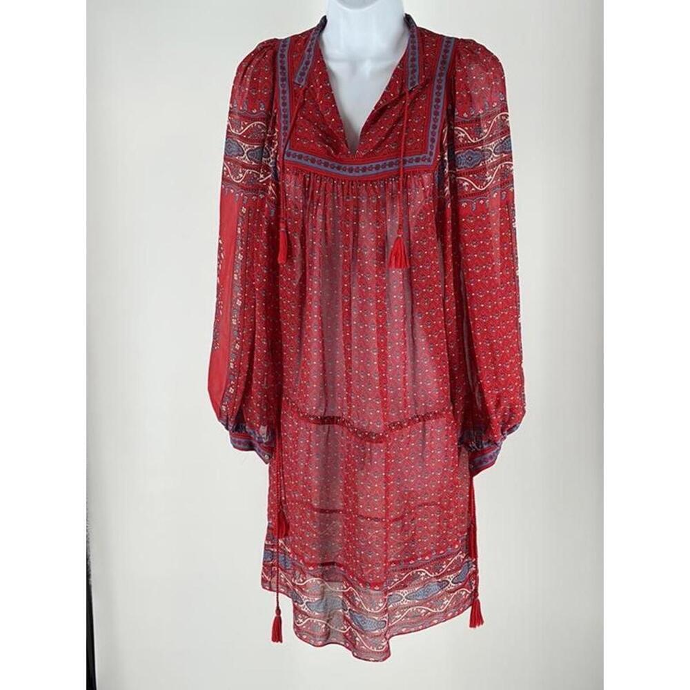 Ulla Johnson Red Floral Dress - Elegant Boho Style